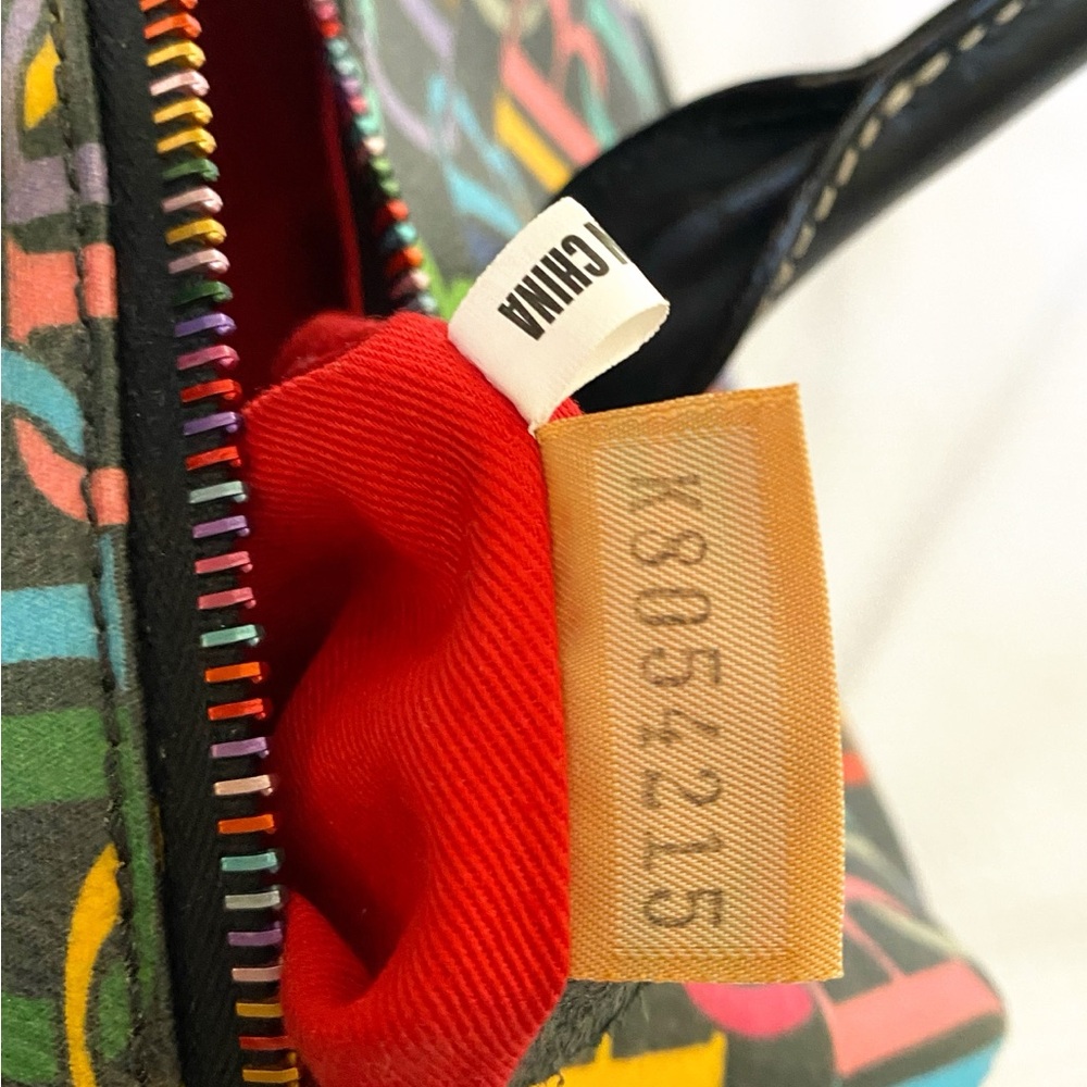 Dooney and Bourke retro scribble duffel(rainbow)HTF - Picture 8 of 14